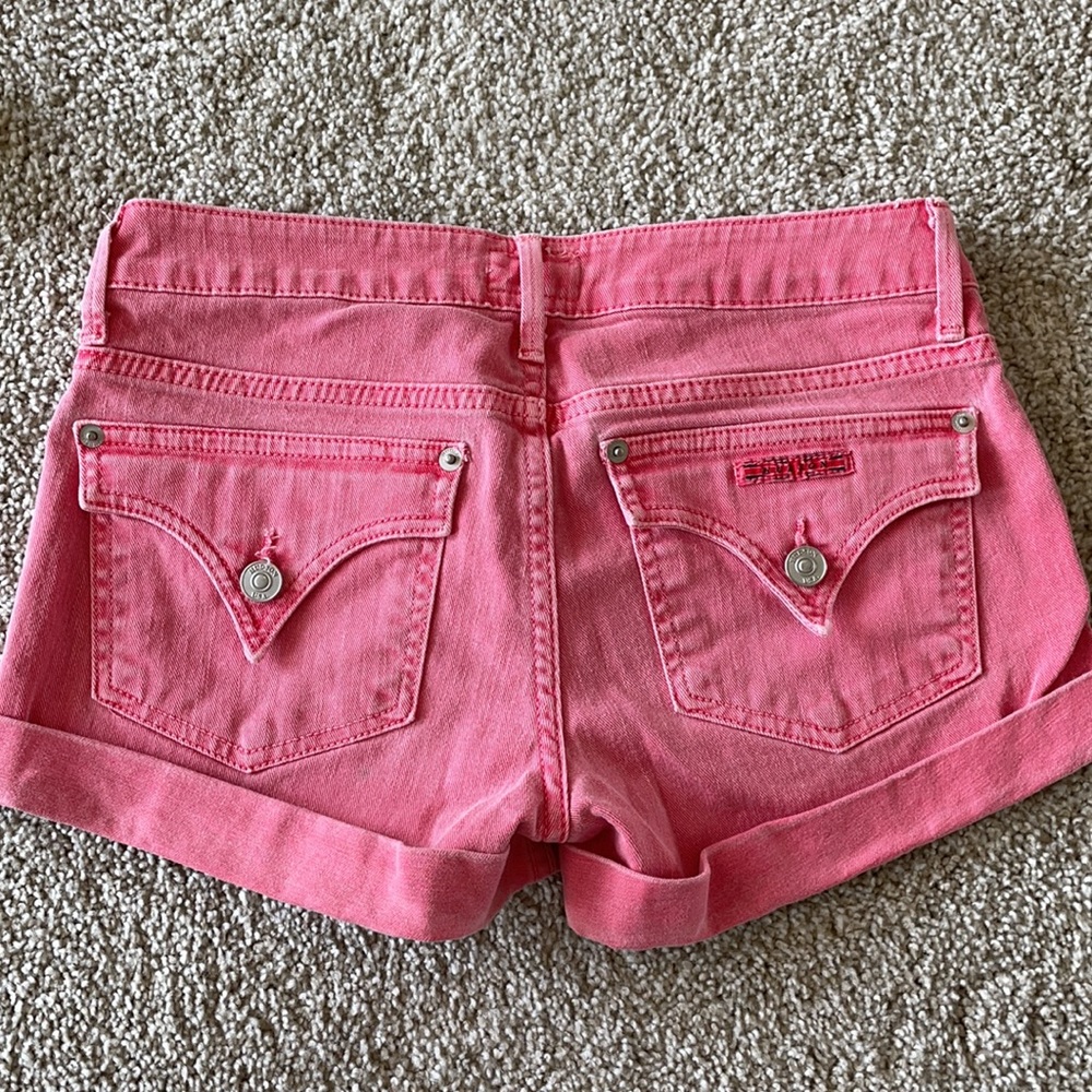 Hudson size 24 reddish pinkish cuffed jean short